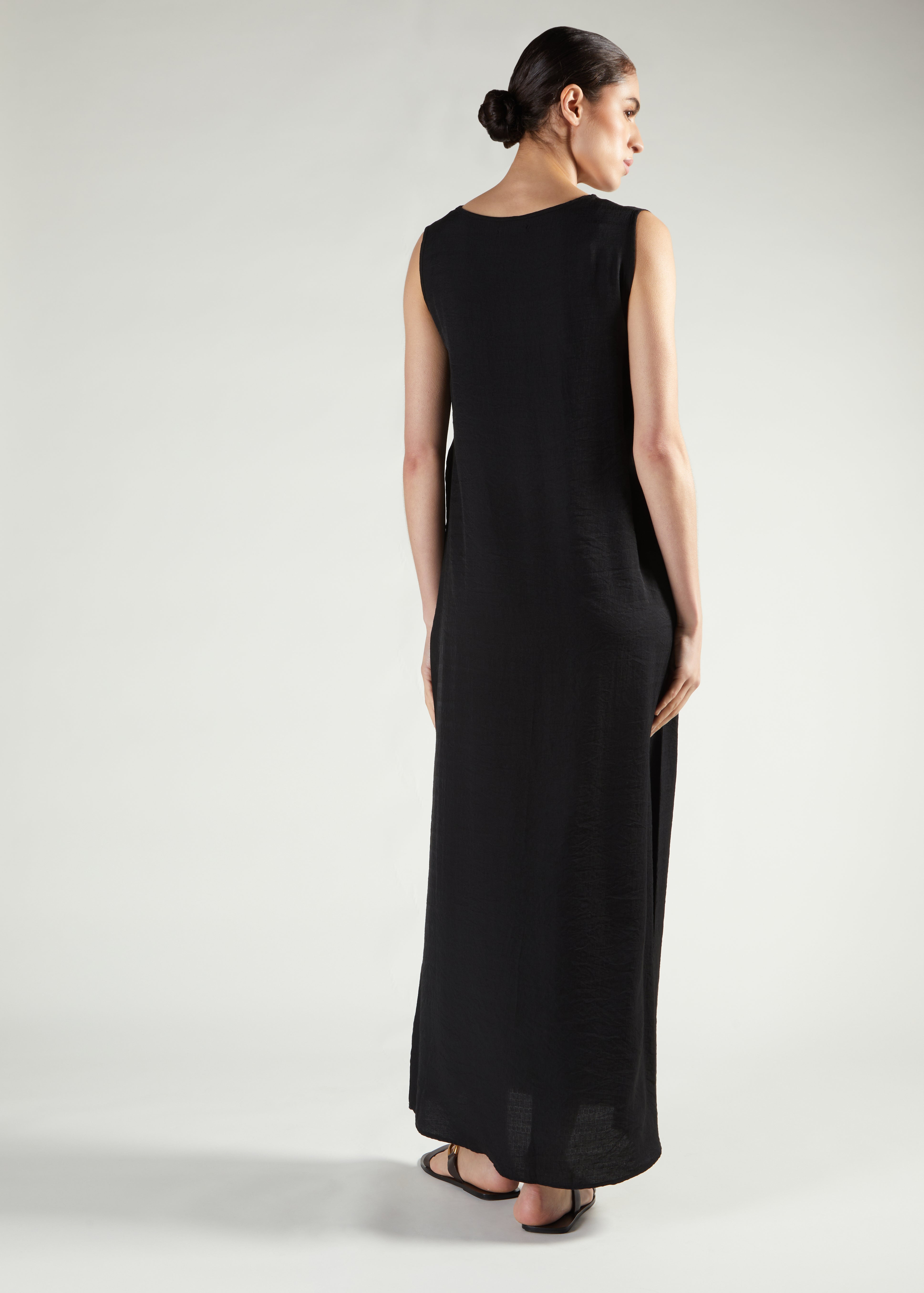 dress full slip Textured Full Slip Black | Modest Slip Dresses