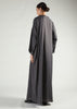 Boat Neck Abaya Charcoal