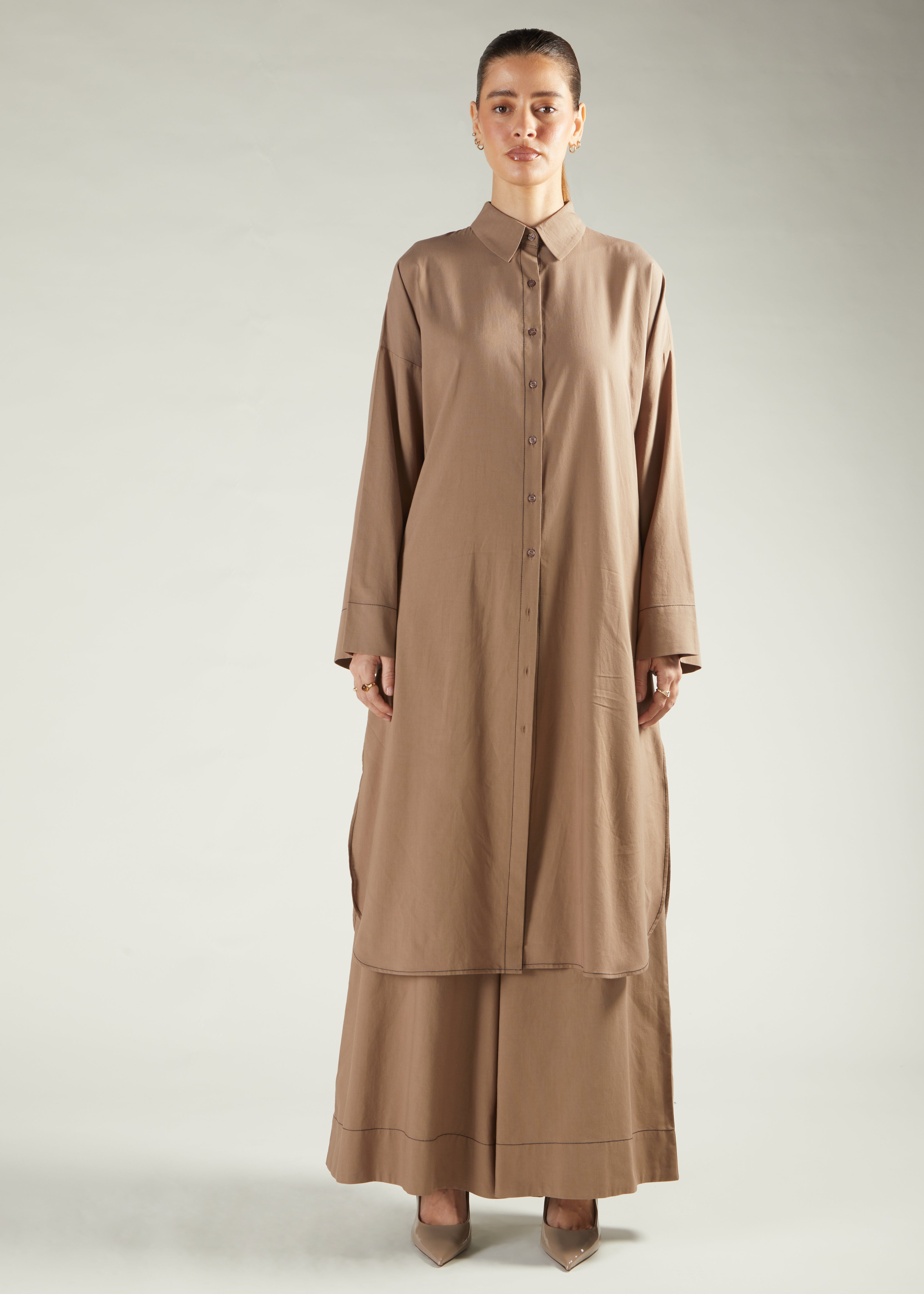 Modest Corods Mushroom Co-Ord Set | Modest Co-Ord Sets | Aab Modest Wear