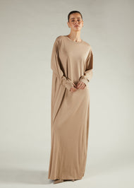 Long Tee Abaya Pewter