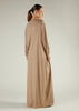 Long Tee Abaya Pewter