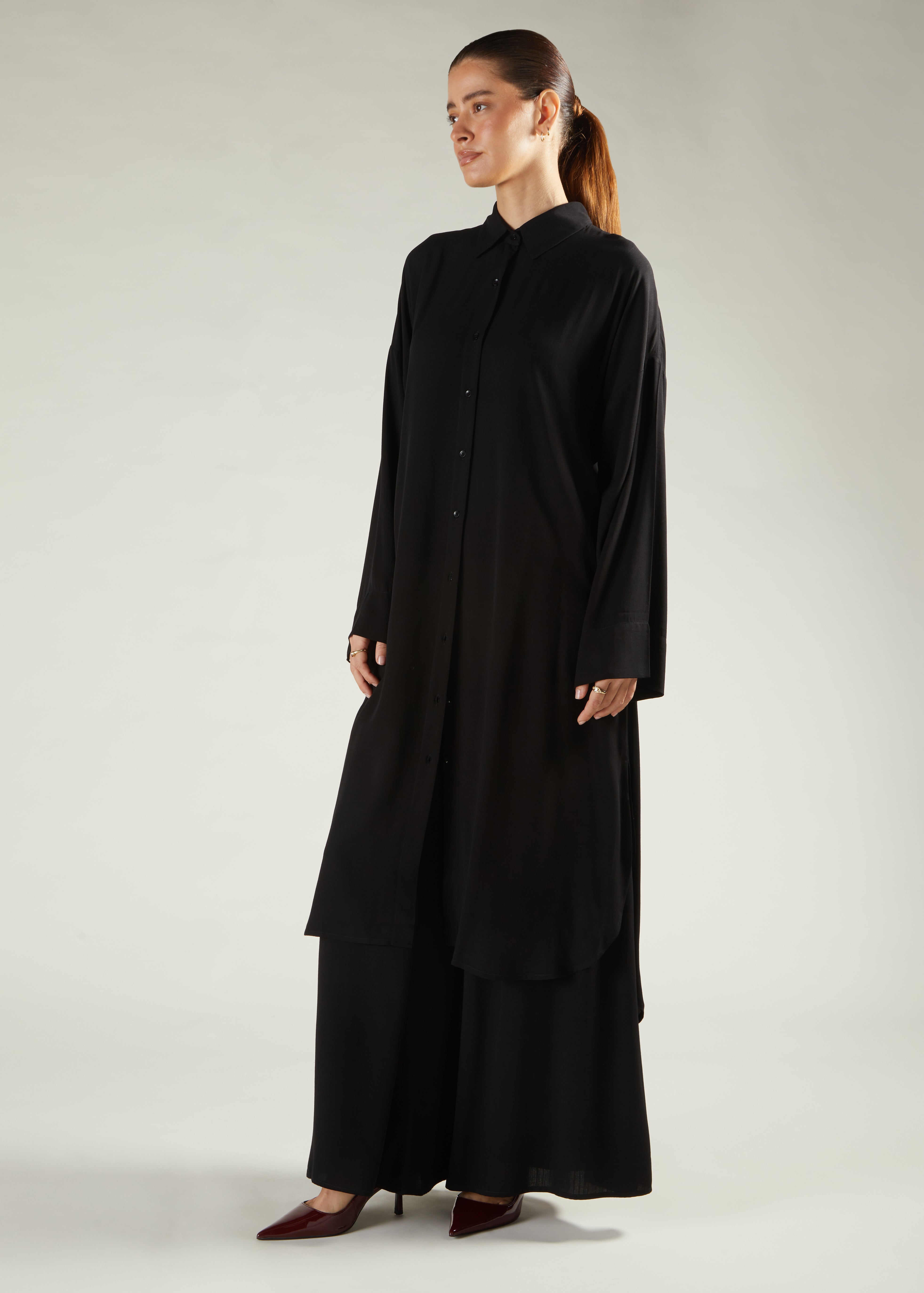 Modest Corods Co-Ord Set Black | Modest Co-Ord Sets | Aab Modest Wear