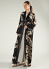 Leaf Print Open Abaya