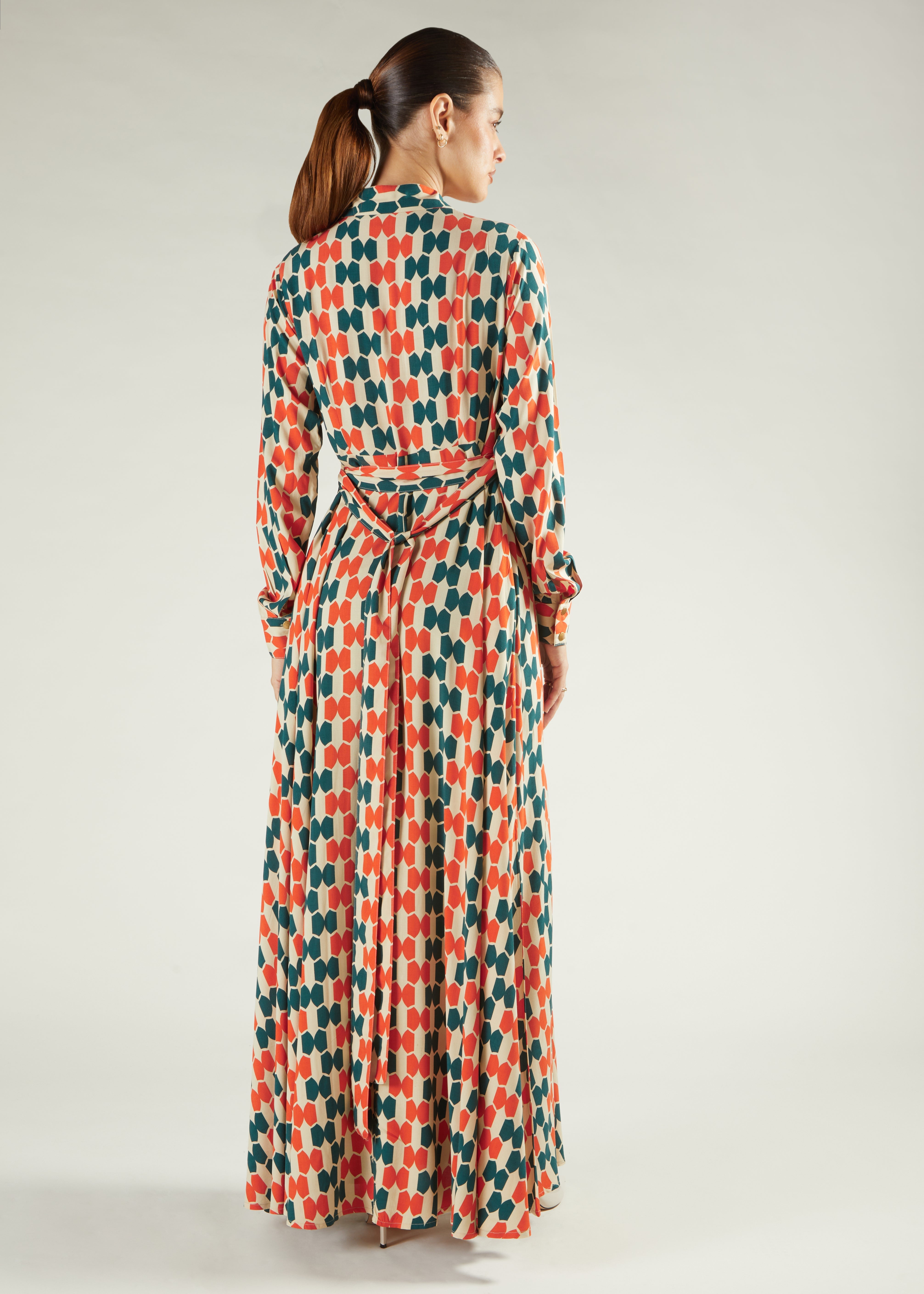 Tile Print Maxi | Modest Maxi Dresses