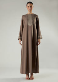 Herringbone Stitch Abaya