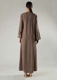 Herringbone Stitch Abaya