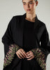 Black Thistle Open Abaya