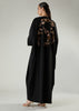Frangipani Open Abaya Black