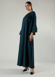 Drop Waist Abaya Moss