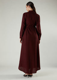 Textured Plum Maxi