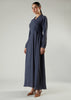 Side Wrap Maxi Blue