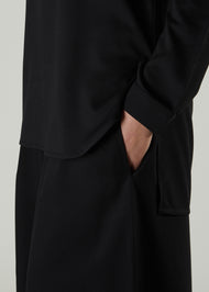 Black Twill Top