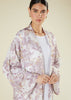Pink & Taupe Crochet Kimono