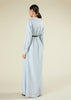 Blue Cotton Maxi Shirt