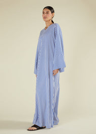 Single Pleat Kaftan Blue