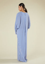 Single Pleat Kaftan Blue