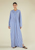 Single Pleat Kaftan Blue