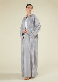 Grey & White Kimono