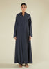 Self Print Wrap Abaya