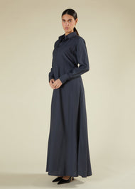 Double Collar Maxi Cobalt Blue