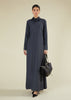 Double Collar Maxi Cobalt Blue