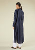 Pinstripe Maxi Shirt Navy
