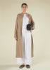 Pinstripe Maxi Shirt Coffee