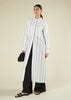 Pinstripe Maxi Shirt White