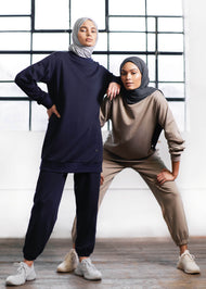 Modest Sweatshirt Khaki