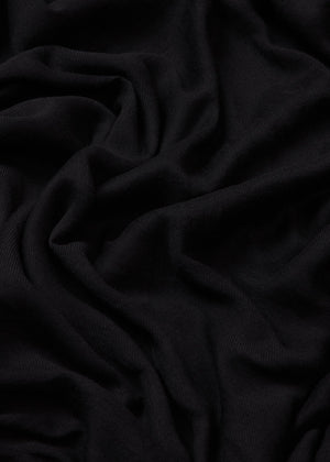 Black Cotton Twill Hijab