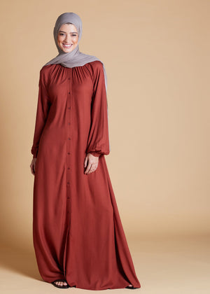 Plisado Abaya Clay | Abayas | Aab Modest Wear