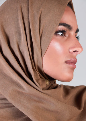 Coffee Organic Cotton Hijab | Organic Cotton Hijabs | Aab Modest Wear