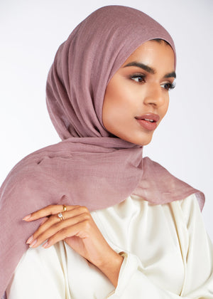 Premium Soft Wool Hijab Mauve