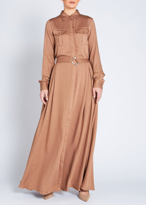 Cargo Maxi Camel | Maxi Dresses | Aab Modest Wear